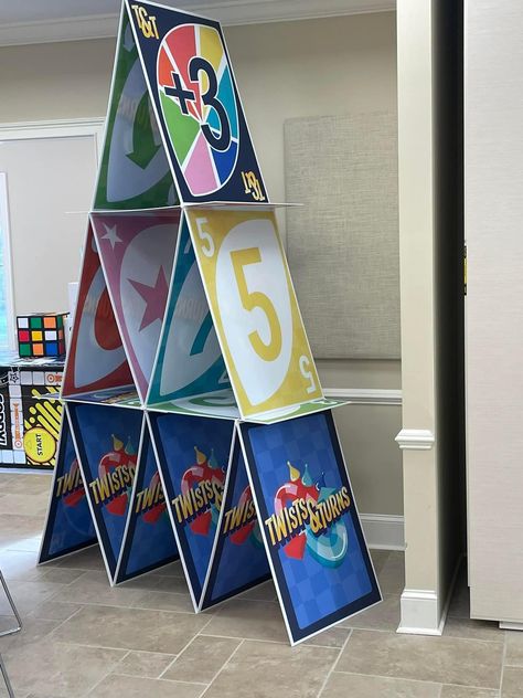 Giant Toys Props, Uno Decorations Ideas, Vbs Twists And Turns Decorations, Vbs 2023 Twists And Turns Decorating Ideas, Vbs Twists And Turns, Twist And Turns Vbs, Vbs 2023 Twists And Turns, Twists And Turns Vbs, Camping 2023