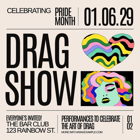 Drag show Instagram post template | premium image by rawpixel.com / audi Instagram Event Post, Event Instagram Post, Drag Show, Art Event, Ig Post, Insta Posts, Instagram Post Template, Cabaret, Post Design