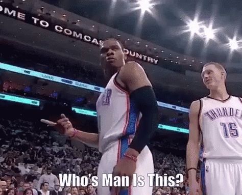 Westbrook Okc, Nba Gif, Westbrook Nba, Da Fuq, West Brook, Basketball Players Nba, Okc Thunder, Russell Westbrook, New Boyfriend