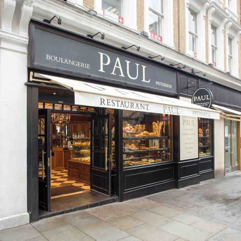 Paul Bakery Interior, Bakery Shop Exterior, Bakery Shop Design Small, Cafe Blueprint, Small Bakery Ideas, Small Bakery Interior, Bakery Exterior, Small Town Bakery, Pastry Shop Interior