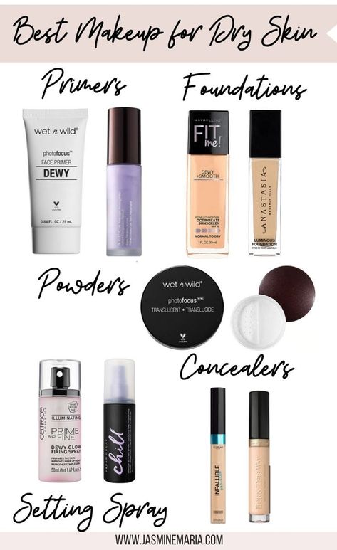 On the hunt for makeup that works best with dry skin? I got you covered. These products I've used on my clients and they have loved. Dog Dry Skin Remedy, Newborn Dry Skin, Makeup For Dry Skin, Oils For Dry Skin, Face Mask For Dry Skin, Baby Dry Skin, Best Foundation For Dry Skin, Dry Skin Diy, Dog Dry Skin