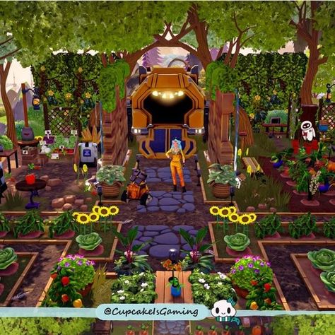 Dreamlight Valley Flower Garden, Garden Dreamlight Valley, Dreamlight Valley Greenhouse, Disney Dreamlight Valley Tiana Ideas, Tiana Dreamlight Valley, Disney Dreamlight Valley Peaceful Meadow Layout Ideas, Dreamlight Valley Wall-e, Disney Dreamlight Valley Chez Remy, Dreamlight Valley Plaza Layout