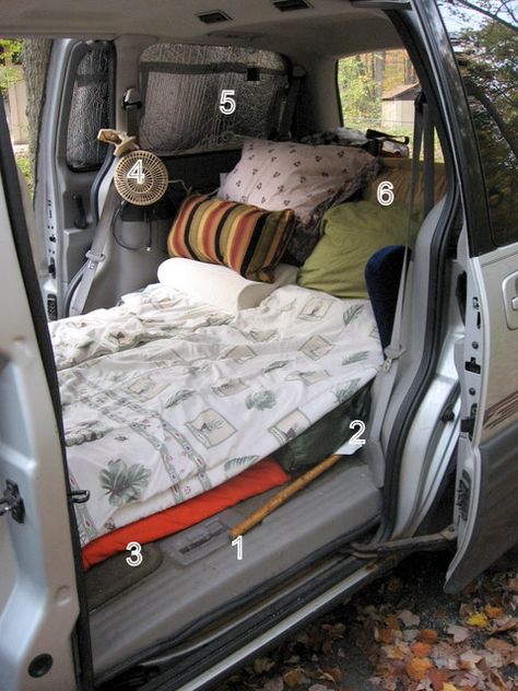 Inquiring Minds Want to Know:) - Dresden JUNK-Shun Car Camping Hacks Road Trips, Minivan Conversion, Bil Camping, Minivan Camper, Kangoo Camper, Minivan Camper Conversion, Suv Camper, Car Living, Minivan Camping