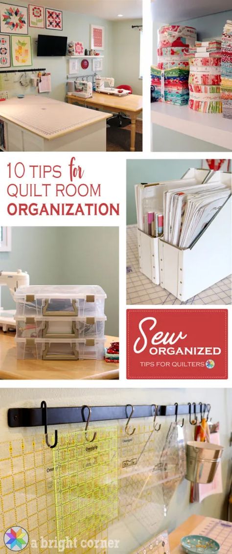 Top 10 Sewing Room Organization Tips | Sewing | Diary of a Quilter Sewing Room Organization Diy, Sewing Room Organization Ideas, Quilt Room Organization, Quilt Room, Sewing Room Inspiration, Room Organization Ideas, Sewing Room Storage, Sewing Spaces, Sewing Room Design