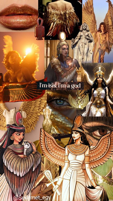 Goddess isis Egyptian mythology #isis #goddess #aesthetics #egypt #egyptian #ancientegypt #mythology #kemet Sekhmet Goddess Aesthetic, Eygptain Goddess Aesthetic, Goddess Reference, Goddess Aesthetics, Sun Witch, Goddess Egyptian, Ancient Egypt Aesthetic, Aesthetic Egyptian, Egypt Wallpaper