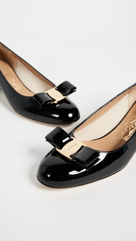 Salvatore Ferragamo Vara Low Heel Pumps SAVE UP TO 40 SURPRISE SALE #Sponsored , #affiliate, #Vara, #Heel, #Salvatore, #Ferragamo, #Pumps Low Pumps, Latest Ladies Shoes, Womens Low Heels, Low Heel Pumps, Workout Style, Low Heel Shoes, Low Block Heels, Black Women Fashion, Patent Leather Pumps