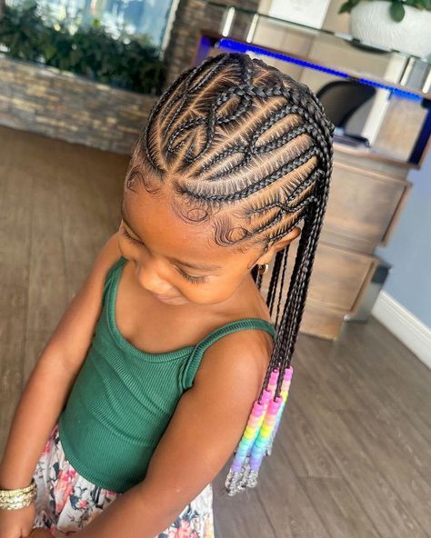 Braided Hairstyles For 10 Years, Back To School Hair Styles Black Kids, Cornrow Kids Hairstyles, Baby Girl Braided Hairstyles Black, Cute Kid Hairstyles Braided, Toddler Braided Hairstyles Girl Black, Lil Kids Hairstyles Black, Braids For 6th Graders, Black Kid Braid Styles