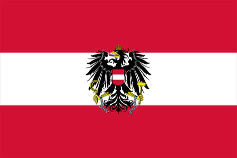 Austrian Flag, Austria Flag, Holy Roman Empire, Central Europe, Flags Of The World, State Flags, National Flag, Flag Design, The Republic