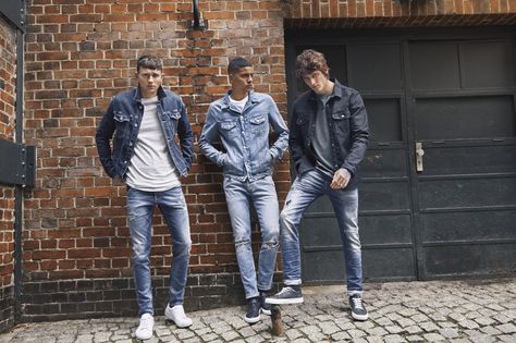 Jack and Jones // Jeans Intelligence - Check out the latest arrivals from Jack and Jones at USC! Jack And Jones Jeans, Jack And Jones, Denim Clothing, Denim Wear, Double Denim, Trending Fashion Outfits, Denim Branding, Mens Style, Jack & Jones