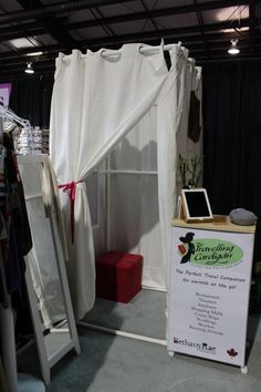 New Changing room at our Pop up shop!  Portable change room, dressing room, spring fashion Pop Up Changing Room Diy, Pop Up Closet Ideas, Portable Change Room, Clothing Pop Up Shop Ideas, Pop Up Changing Room, Lularoe Room, Portable Dressing Room, Stand Pameran, Room Dressing