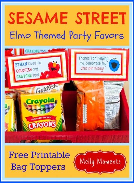 Sesame Street Goodie Bags, Sesame Street Birthday Party Ideas Boy, Elmo Sesame Street, Elmo Birthday Party, Sesame Street Elmo, Sesame Street Birthday Party, Elmo Party, Sesame Street Party, Elmo Birthday