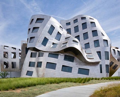 Today is the 90th birthday of Frank Gehry, the visionary behind some of today's most iconic architecture. Gehry's designs disrupt… Deconstructivism Architecture, Gehry Architecture, Deconstructivism, Daniel Libeskind, Rem Koolhaas, Santiago Calatrava, Frank Gehry, Cleveland Clinic, Zaha Hadid Architects