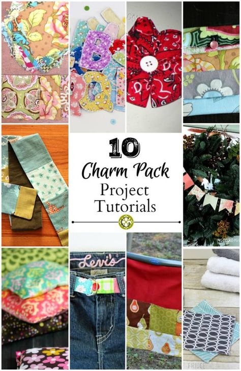 10 Charm Pack Project Tutorials. Great easy crafts that you can make with 5 inch squares of fabric. - gardenmatter.com Charm Pack Projects, Charm Pack Patterns, Charm Pack Quilt Patterns, Charm Pack Quilt, Charm Pack Quilts, Baby Clothes Quilt, Trendy Sewing Projects, Hello Kitty Tattoos, Charm Quilt