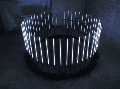 Kinetic Installation, Vina Del Mar, Colossal Art, Interactive Installation, Kinetic Art, Artistic Installation, Kinetic Sculpture, Light Sculpture, Circle Art