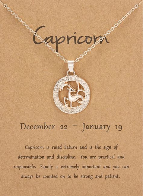 Beautiful Modern Design - Show Off Your Capricorn Zodiac Sign In Style With This Beautifully Designed Timeless Gold Plated Pendant Necklace. Highlighted By A Motif Of The Capricorn Zodiac Symbol, Finished To A High Polish. #chain #necklace #fashion #recipe #chicken #aesthetic #rosegold #accessories #accessory Capricorn Vibes, January Zodiac, Capricorn Zodiac Symbol, Capricorn Jewelry, Chicken Aesthetic, Capricorn Necklace, Astrology Jewelry, Capricorn Zodiac, Recipe Chicken