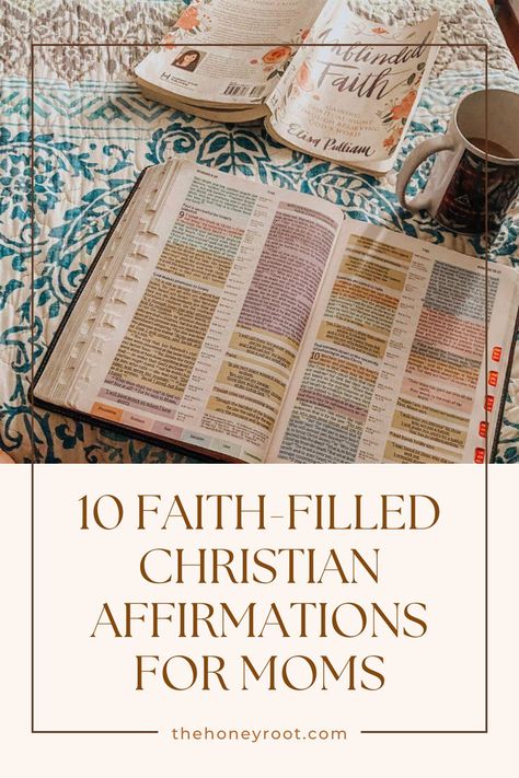 10 Faith-Filled Christian Affirmations for Moms Love Lessons, Christian Motherhood, Christian Affirmations, Good For Me, Deep Love, Bad Timing, A Mother, New Moms, Verses