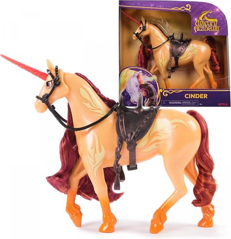 Unicorn Academy 11" Cinder Magic Markings, Unicorn Academy, Popular Netflix Shows, Ty Stuffed Animals, Fire Magic, Netflix Show, Bible Crafts For Kids, Girl Toys, Unicorn Toys