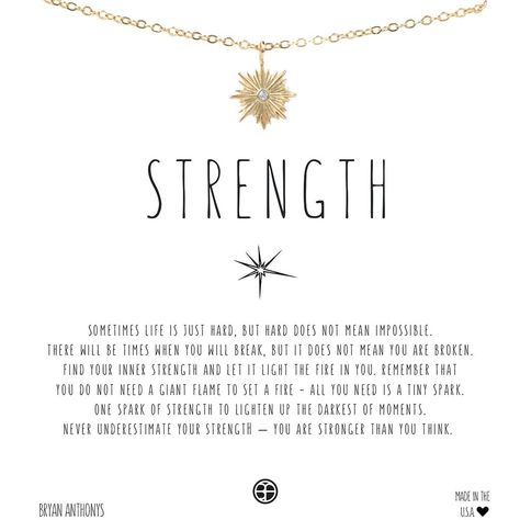 Strength Necklace Floating Diamond Necklace, Starburst Necklace, Dainty Diamond Necklace, Stronger Than You Think, Fathers Day Quotes, Diamond Solitaire Necklace, Ruby Necklace, Solitaire Necklaces, With Meaning