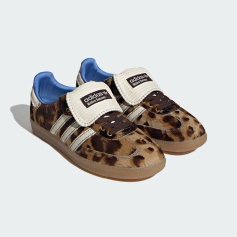 adidas Wales Bonner Samba Pony Leo Low Trainers - Brown | Unisex Lifestyle | adidas US Wales Bonner Samba, Adidas Wales Bonner, Football Silhouette, Samba Outfit, Lucky Blue, Leopard Sneakers, Wales Bonner, Lucky Man, Sneakers Adidas