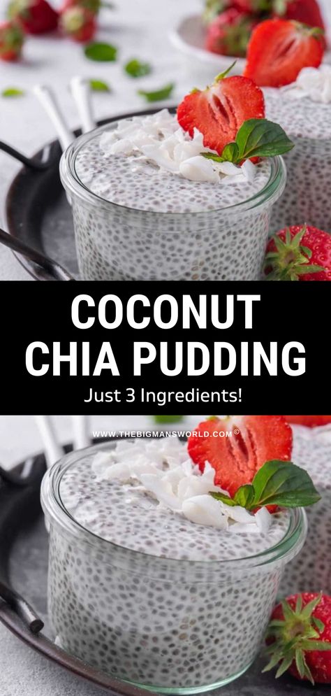 Chia Pudding Coconut Milk, Chia Seed Pudding Coconut Milk, Coconut Milk Chia Pudding, Coconut Milk Pudding, Coconut Chia Seed Pudding, Chia Pudding Recipes Healthy, Chia Seed Coconut Milk, Pudding Chia, Chia Recipe