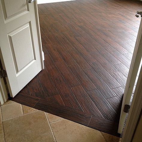 Odessa, Florida music room with Florida Tile 6x24 "Berkshire" Maple plank tile #planktile #tile #woodlook #ceramictec Timber Tiles, Florida Tile, Wood Tile Floors, Wood Look Tile, Tile Floors, Kitchen Floor, Wood Tile, Music Room, Odessa