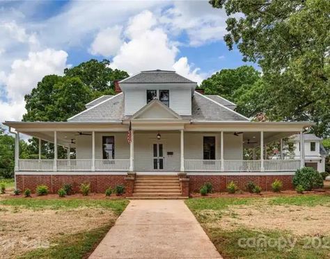 c.1913 Updated Home For Sale With 2+ Acres in Belmont, NC $1,650,000 - OLD HOUSE CALLING Belmont North Carolina, Belmont Nc, Spanish Revival Home, French Limestone, Carmel California, Built In Bbq, Fire Pit Area, Pine Floors, Spanish Revival