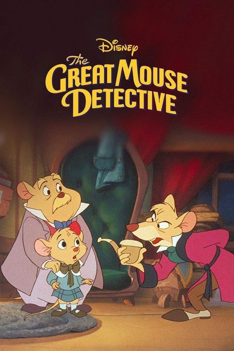 Great Mouse Detective, Mouse Detective, Disney Cartoon Movies, Good Animated Movies, Old Cartoon Shows, The Great Mouse Detective, New Disney Movies, Classic Disney Movies, Disney Animated Movies