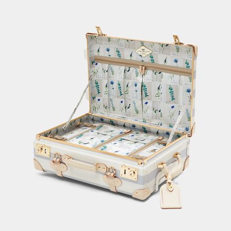 The Illustrator Blue Carryon | Over The Moon Open Luggage, Carryon Suitcase, Steamline Luggage, Lauren Taylor, Leather Suitcase, Cabin Luggage, Luggage Case, Carry On Suitcase, Travel Stickers