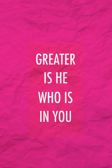 Greater is he who is in me then he who is in the world Psalm 6, Greater Is He, Gods Princess, World Government, Gods Girl, Awesome God, Jesus Saves, 1 John, Christian Living