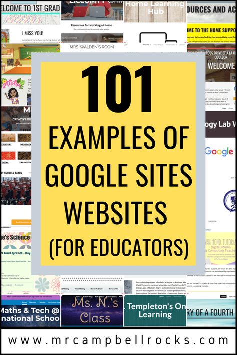 101 Examples of Google Sites Websites (For Educators) - https://mrcampbellrocks.com/101-examples-of-google-sites-websites-for-educators/ Google Workspace For Education, Teacher Website Ideas, Classroom Website Ideas Teachers, Google Sites Ideas, Google Sites Ideas Aesthetic, Google Sites Templates, Google Certificate, Google Site Templates, Google For Education