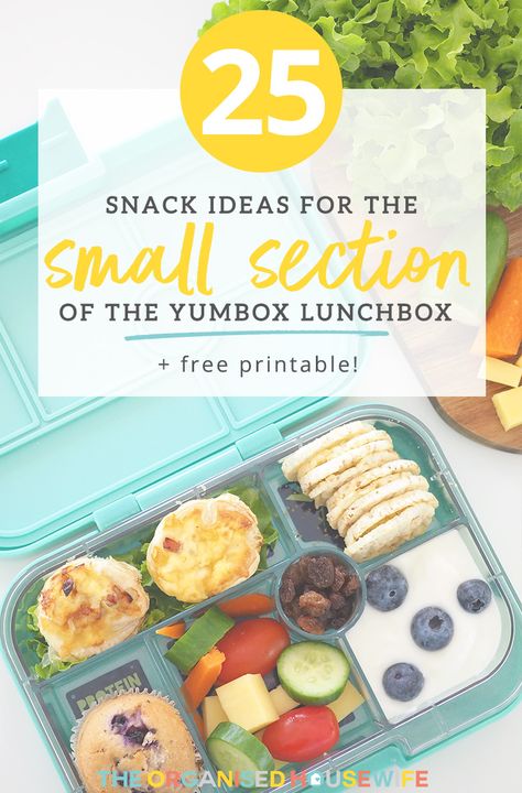 Packing a lunchbox with a variety of food that the kids will enjoy can be a difficult task. I've put together a list of snack ideas for lunchboxes, particularly perfect for the small section of the Yumbox. Lunchbox Recipes, Healthy Bedtime Snacks, Healthy Homemade Snacks, Snacks List, Healthy Lunches For Kids, Toddler Lunches, Healthy Work Snacks, Snacks For Work, Easy Lunch