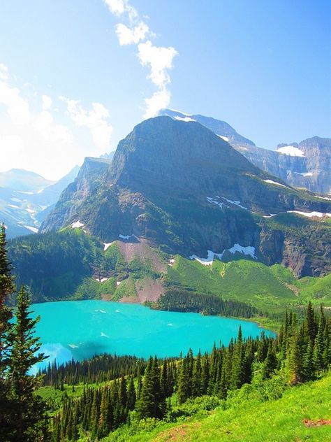 Grinnell Lake,Glacier National Park  -   Montana, USA Glacier Park Montana, Grinnell Lake, Visit Montana, Glacier National Park Montana, Glacier Park, Big Sky Country, Glacier National, Alam Yang Indah, Glacier National Park