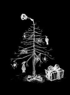 Gothic Christmas Tree, 30 Day Art Challenge, Ber Months, Scary Christmas, Gothic Christmas, Xmas Theme, Creepy Christmas, Christmas Aesthetic Wallpaper, Iphone Wallpaper Hipster