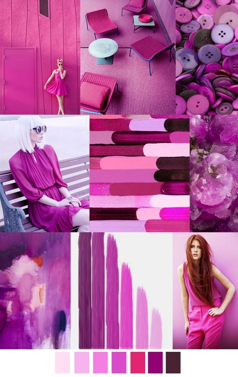 TRENDS // PATTERN CURATOR - COLOR + PATTERN . S/S 2017 - Pink Violet Pattern Curator, Color Trends 2017, Fashion Design Inspiration, Palettes Color, Fashion Trend Board, Color Trends Fashion, 2017 Fashion Trends, Fashion Mood Board, 자수 디자인