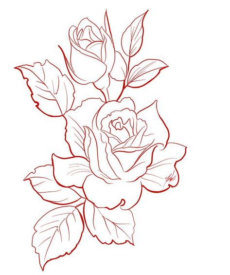 Y E B 1: Photo | Flower drawing, Roses drawing, Rose drawing Rose Drawing Tattoo, 그림 낙서, Flower Art Drawing, Tattoo Stencil Outline, Floral Tattoo Design, Rose Tattoo Design, 카드 디자인, Rose Drawing, Roses Drawing