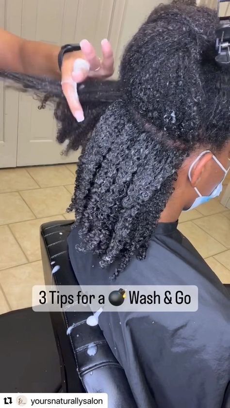 rockinitnatural on Instagram: Thanks for the tips @yoursnaturallysalon!! 😍😍😍 • Follow us @RockinItNatural for natural hair styles & hair cut inspirations!! Tag your… Short Curly Wash And Go Hair, 4c Wash And Go Short, Defining Short 4c Hair, Natural Hairstyles For Thinning Edges, Wash N Go Short Natural Hair, Natural Hair Diffuser Wash And Go, Natural Hair Wash And Go Styles, Wash And Go On 4c Natural Hair, Shingling Method Natural Hair