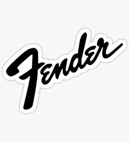 Fender Sticker Fender Logo, Product Sticker, Guitar Logo, Guitar Stickers, Homemade Stickers, Music Stickers, Tattoo Flash Art, Graphic Design Tools, Bee Art