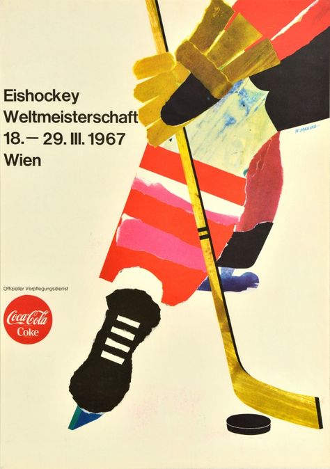 Staining Paper, Coke Logo, Hockey Posters, Canada Hockey, Postage Stamp Design, Street Hockey, Ski Posters, Posca Art, Vintage Sport