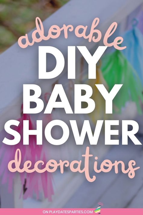 Looking for the BEST DIY baby shower decorations on a budget? We've got you covered with this list of easy decor ideas you can make for a party at home, whether you're hosting a girl or boy baby shower, or even a gender neutral shower . You're going to love these creative homemade baby shower ideas like centerpieces, free printables, balloon ideas, backdrops, and garlands. Don't forget to check out our must see decorating tips, including outdoor and dollar store tips. Home Made Baby Shower Decorations Simple, Babyshowerparty Ideas Simple, Baby Showers 2024, Baby Shower Garland Ideas, Diy Baby Sprinkle Decorations, Baby Shower Home Decor Ideas, Simple Baby Shower Backdrop Ideas, At Home Baby Shower Ideas Decoration, Diy Boy Baby Shower Decorations