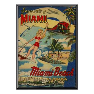 Miami Beach Art | Miami Beach Paintings & Framed Artwork by Miami Beach Artists Miami Photoshoot, Vintage Miami, Vintage Postcards Travel, Postcard Vintage, Travel Postcard, Miami Beach Florida, Vintage Florida, Old Florida, Florida Usa