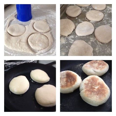 Bread Machine English Muffins - Saving You Dinero English Muffins Bread Machine, Make My Own Bread, English Muffin Bread Recipe, Dough Machine, Easy Bread Machine Recipes, Best Bread Machine, English Muffin Bread, English Muffin Recipes, Bread Tags