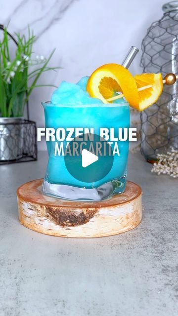 Cocktails with The Whiskey Chick -📍Miami 🌴 on Instagram: "Frozen Blue Margarita ✨ recipe⤵️

It’s still Margarita week and we’re still celebrating!! Actually the celebration JUST started ☺️😂

2 oz Tequila
1 oz Blue Curaçao
🧊: lemonade 
Garnish: orange slice
——
1- freeze your lemonade ice cubes overnight 
2- in a blender combine you’re ice, and remaining ingredients and pulse 
3- pour, garnish & serve 
#Cheers

#CocktailsWithWhiskey #Margarita #drinks #frozenmargarita #NationalMargaritaDay #tequila #cocktails #recipe #recipeoftheday" Frozen Blue Margarita Recipe, Coronarita Recipe, Lemonade Garnish, Blue Margarita Recipe, Mark Morrison, Margarita Drinks, Blue Margarita, The Mack, Frozen Blue