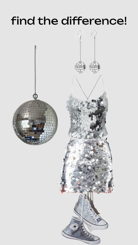 #mirrorrball #mirrorballtaylorswift #mirrorballgirl Folklore Mirrorball Outfit, 18th Birthday Party Outfits, Mirrorball Halloween Costume, Silver Dress Halloween Costume, Mirror Ball Costume, Kostüm Disco Kugel, Mirrorball Costume, Mirrorball Taylor Swift Outfit, Disco Ball Halloween Costume