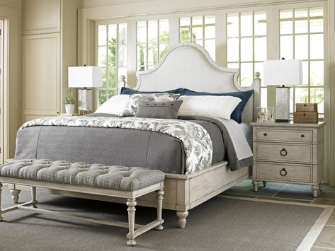 Arbor Hills Upholstered Bed – BURKE DECOR King Upholstered Platform Bed, Upholstered Bedroom Set, King Upholstered Bed, Lexington Home, Lexington Furniture, Oyster Bay, Upholstered Panel Bed, Wood Tones, King Bedroom