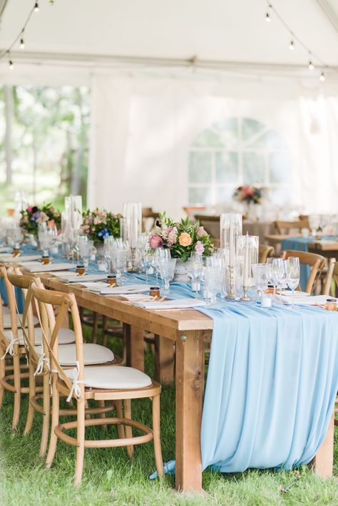 Ceremony Decorations Indoor, Rustic Wedding Table Runners, Chiffon Table Runner, Long Table Wedding, Wedding Runner, Blue Table Runner, Reception Table Decorations, Long Table Runner, Elegant Bridal Shower