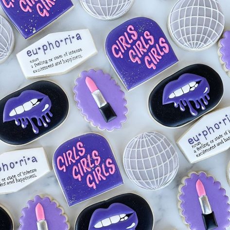 Euphoria Party Snacks, Euphoria Bachelorette, Euphoria Food, Euphoria Cake, Euphoria Theme, Euphoric Feeling, Personalised Sweets, Euphoria Party, Birthday Snacks