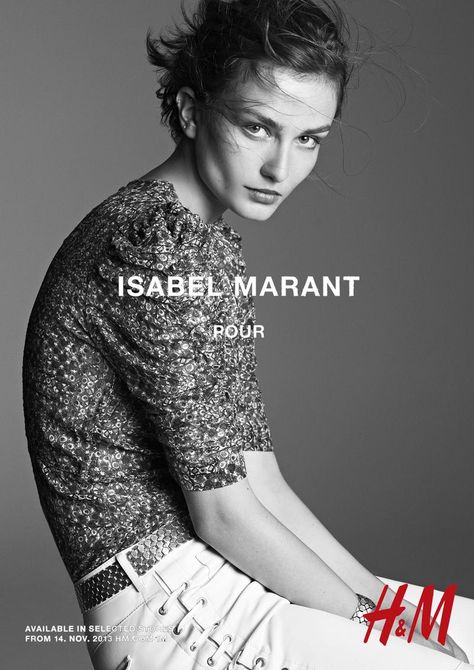 isabel marant hm campaign16 Isabel Marant for H&M Campaign with Daria Werbowy, Milla Jovovich, Alek Wek + More Niels Schneider, H&m Collaboration, Daria Werbowy, Devon Aoki, Model Test, Milla Jovovich, Fashion Photography Inspiration, Matthew Williamson, Portrait Inspiration