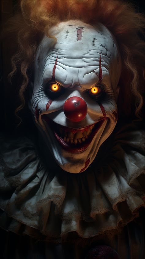 clown, grimm, laugh, scary, halloween, ai, art (1632x2912) by BobbyHill Horror Wallpaper Scary Hd, Creepy Clown Pictures, Skull Drawing Sketches, Halloween Scary Face, Evil Clown Tattoos, Clown Horror, Creepy Halloween Decorations, Scary Wallpaper, Send In The Clowns