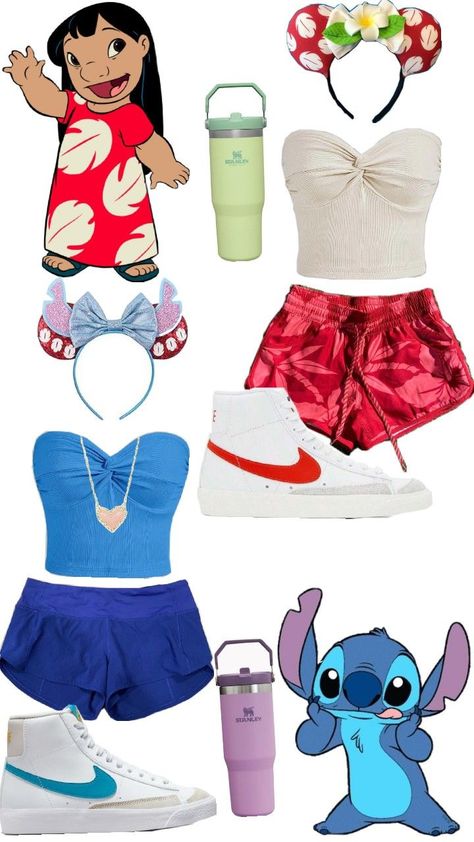 Lilo And Stitch Outfits, Stitch Outfits, Super Easy Halloween Costumes, Stitch Halloween Costume, Disney Princess Inspired Outfits, Disney Bound Outfits Casual, Disney Trip Outfits, Disney Outfits Women, Princess Inspired Outfits