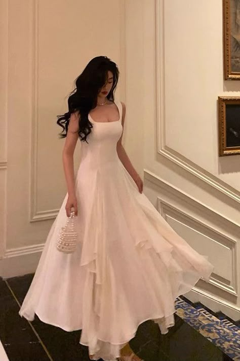 Prom Dress Ankle Length, Square Neck Prom Dress, Dress Ankle Length, Elegant Evening Gown, Long Formal Gowns, Corset Dress Prom, Evening Gowns Elegant, فستان سهرة, Chiffon Prom Dress